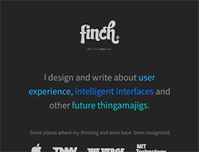 Tablet Screenshot of getfinch.com